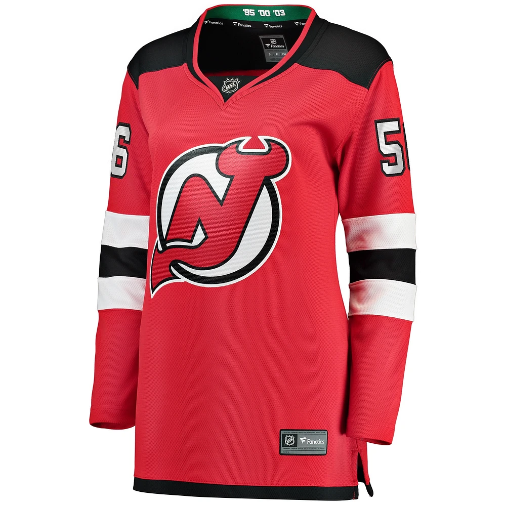 Women's Fanatics Erik Haula Red New Jersey Devils Home Breakaway Player