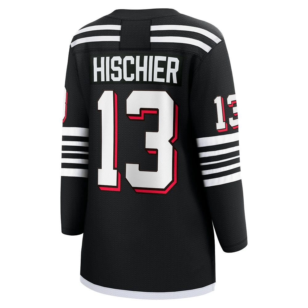 Women's Fanatics Nico Hischier Black New Jersey Devils Alternate Premier Breakaway Player