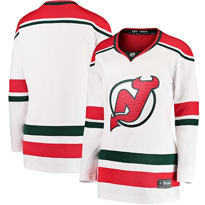 Maillot Fanatics blanc New Jersey Devils 2022/23 Heritage Premier Breakaway pour femme