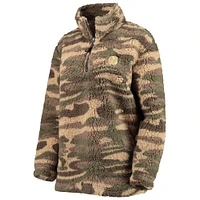 Veste G-III Sports by Carl Banks Camo New Jersey Devils Sherpa Quarter-Zip pour femme