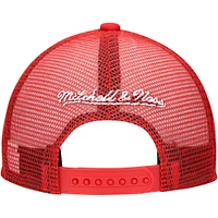 Youth Mitchell & Ness Red New Jersey Devils Core Trucker Adjustable Hat