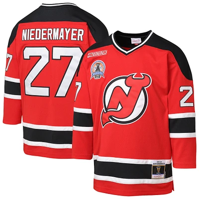 Maillot de joueur la ligne bleue 1999/00 des Devils du New Jersey pour jeunes Mitchell & Ness Scott Niedermayer