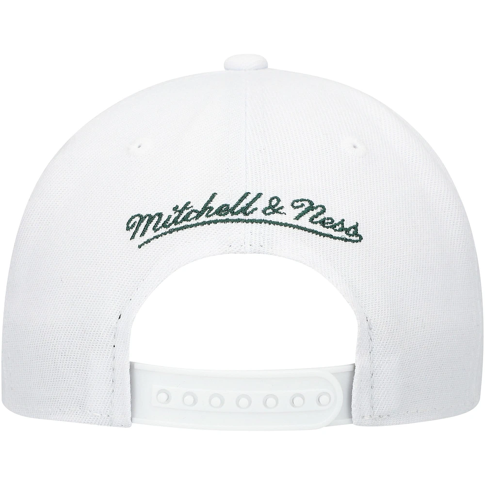 Youth Mitchell & Ness White New Jersey Devils After Shock Snapback Hat