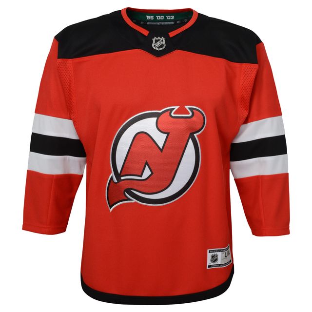 Maillot vierge rouge pour jeunes des Devils du New Jersey Home Premier