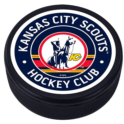 New Jersey Devils Throwback - Vintage Classic Textured Hockey Puck