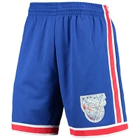Men's Mitchell & Ness Blue New Jersey Nets 1993 Hardwood Classics 75th Anniversary Swingman Shorts