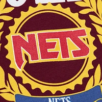 T-shirt à manches longues pour hommes Mitchell & Ness New Jersey Nets Hardwood Classics Ivy League rouge