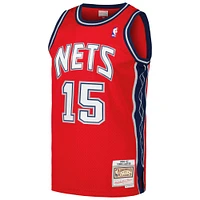 Men's Mitchell & Ness Vince Carter Red New Jersey Nets 2006/07 Hardwood Classics Swingman