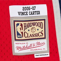 Men's Mitchell & Ness Vince Carter Red New Jersey Nets 2006/07 Hardwood Classics Swingman