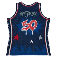 Men's Mitchell & Ness x Tats Cru Navy New Jersey Nets Hardwood Classics Fashion