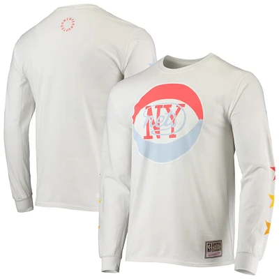 T-shirt à manches longues Mitchell & Ness x Uninterrupted New Jersey Nets Hardwood Classics pour hommes