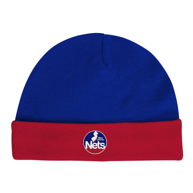 OST NJNETS BLEU ROUGE NOUVEAU-NÉ M&N HWC SS & LS CREEPER AND BEANIE SET INFGIFPCK