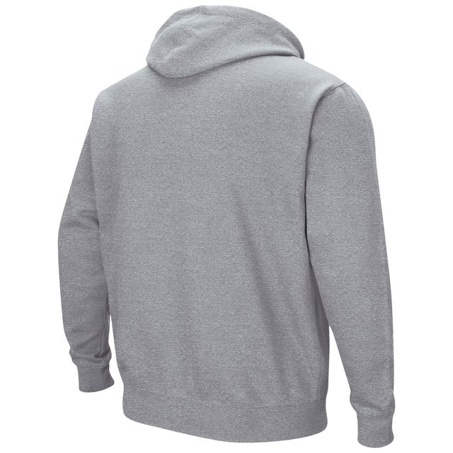 Colosseum Heathered Grey New Mexico Lobos Arch and Logo Pull à capuche pour hommes