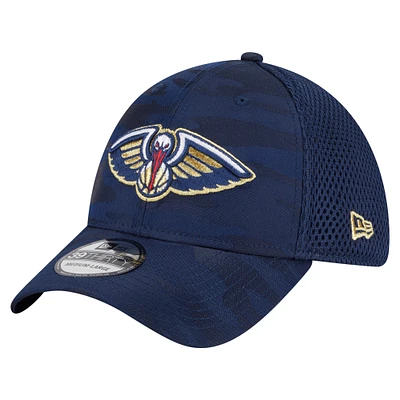 Casquette New Era 39THIRTY Flex bleu marine Orleans Pelicans pour homme