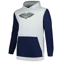 Men's Fanatics  Navy/Silver New Orleans Pelicans Big & Tall Primary Arctic Pullover Hoodie