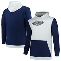 Men's Fanatics  Navy/Silver New Orleans Pelicans Big & Tall Primary Arctic Pullover Hoodie