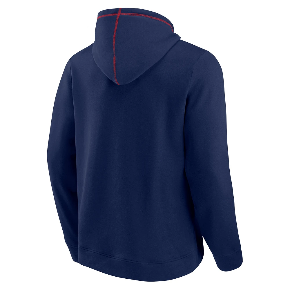 Men's Fanatics Navy New Orleans Pelicans Split the Crowd - Pullover Hoodie