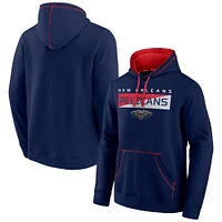 Men's Fanatics Navy New Orleans Pelicans Split the Crowd - Pullover Hoodie