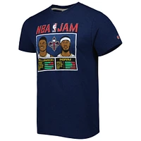 Men's Homage Zion Williamson & Brandon Ingram Navy New Orleans Pelicans NBA Jam Tri-Blend T-Shirt