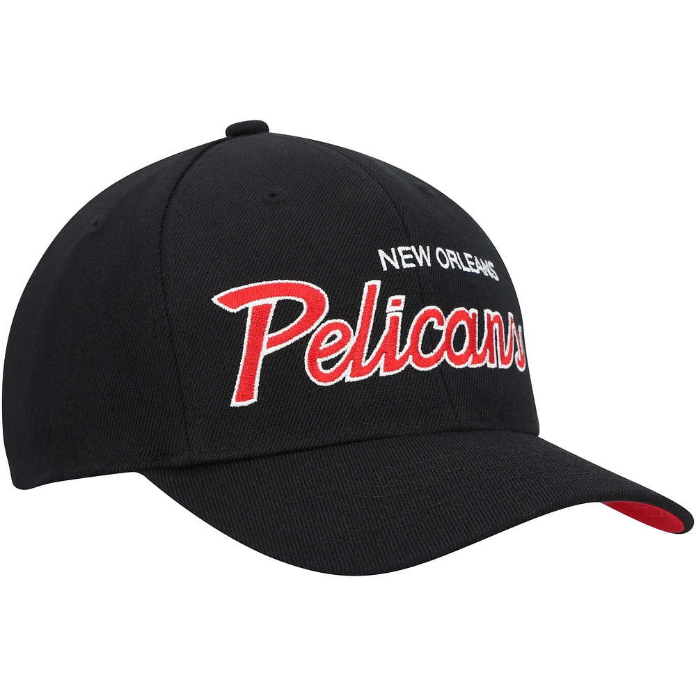 Mitchell & Ness pour homme New Orleans Pelicans MVP Team Script 2.0 Stretch Snapback Hat