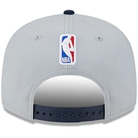 Men's New Era Gray/Navy New Orleans Pelicans Tip-Off Two-Tone 9FIFTY Snapback Hat