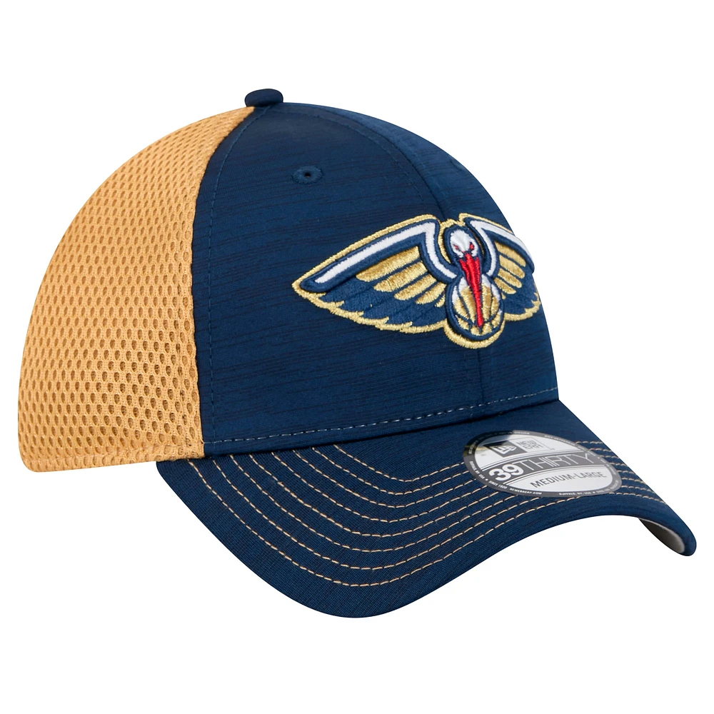 Men's New Era Navy Orleans Pelicans Active Tech Neo Flex 39THIRTY Hat