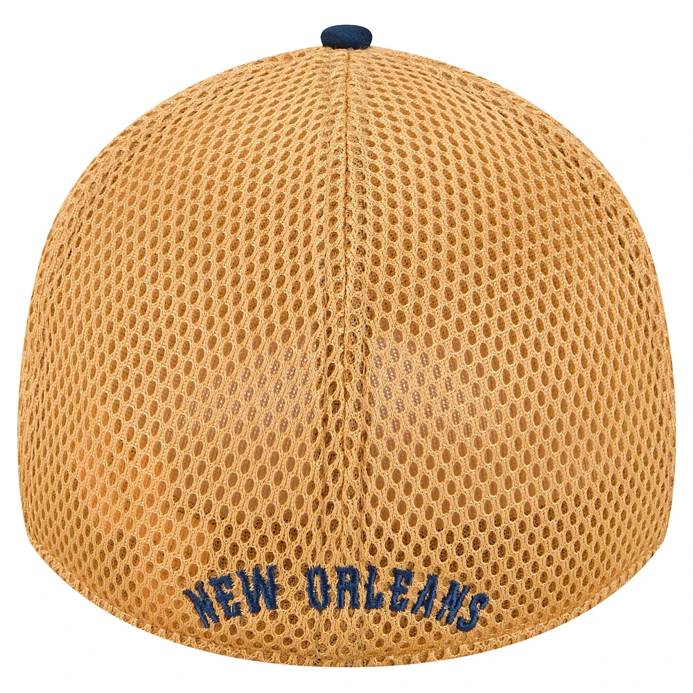 Men's New Era Navy Orleans Pelicans Active Tech Neo Flex 39THIRTY Hat