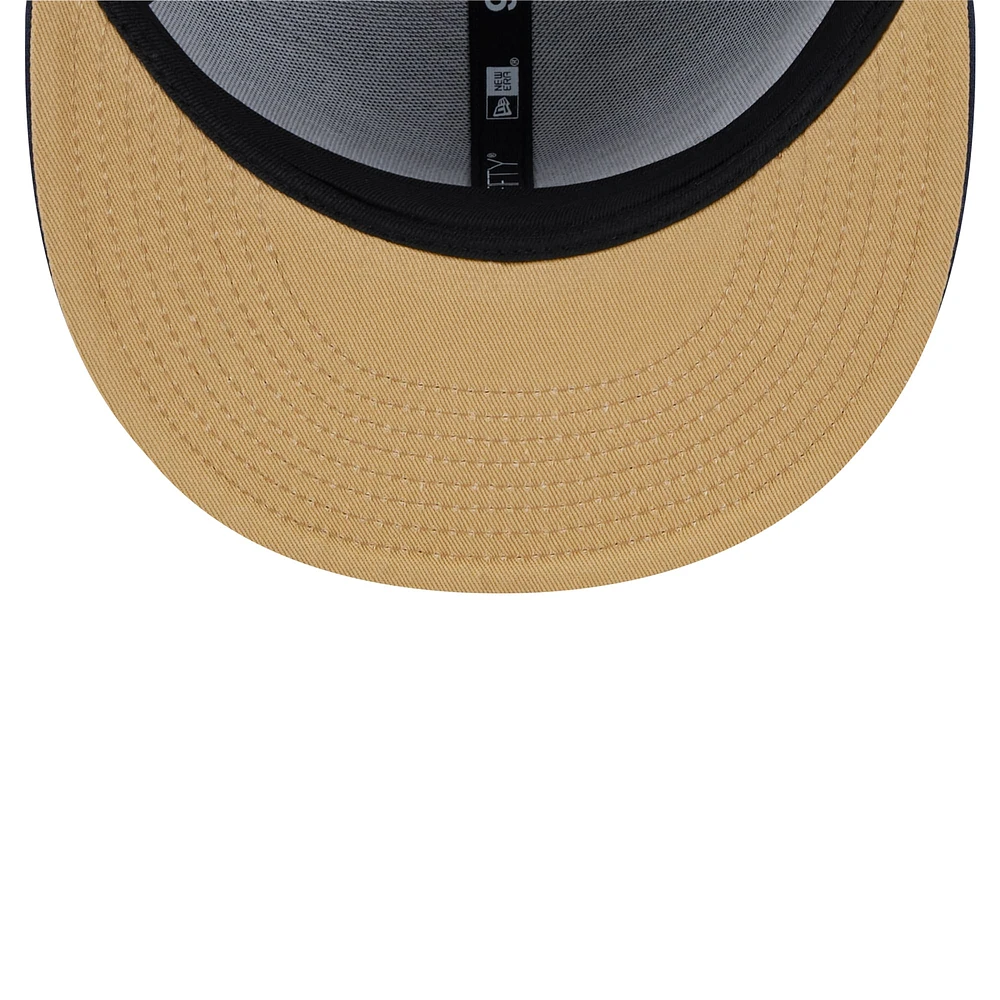 Men's New Era Navy New Orleans Pelicans Sport Night Team Shadow 9FIFTY Snapback Hat