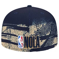 Men's New Era Navy Orleans Pelicans Tip-Off 59FIFTY Fitted Hat