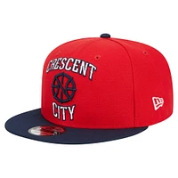 Men's New Era Red New Orleans Pelicans Statement Edition Jersey Hook 9FIFTY Snapback Hat