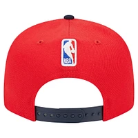 Men's New Era Red New Orleans Pelicans Statement Edition Jersey Hook 9FIFTY Snapback Hat