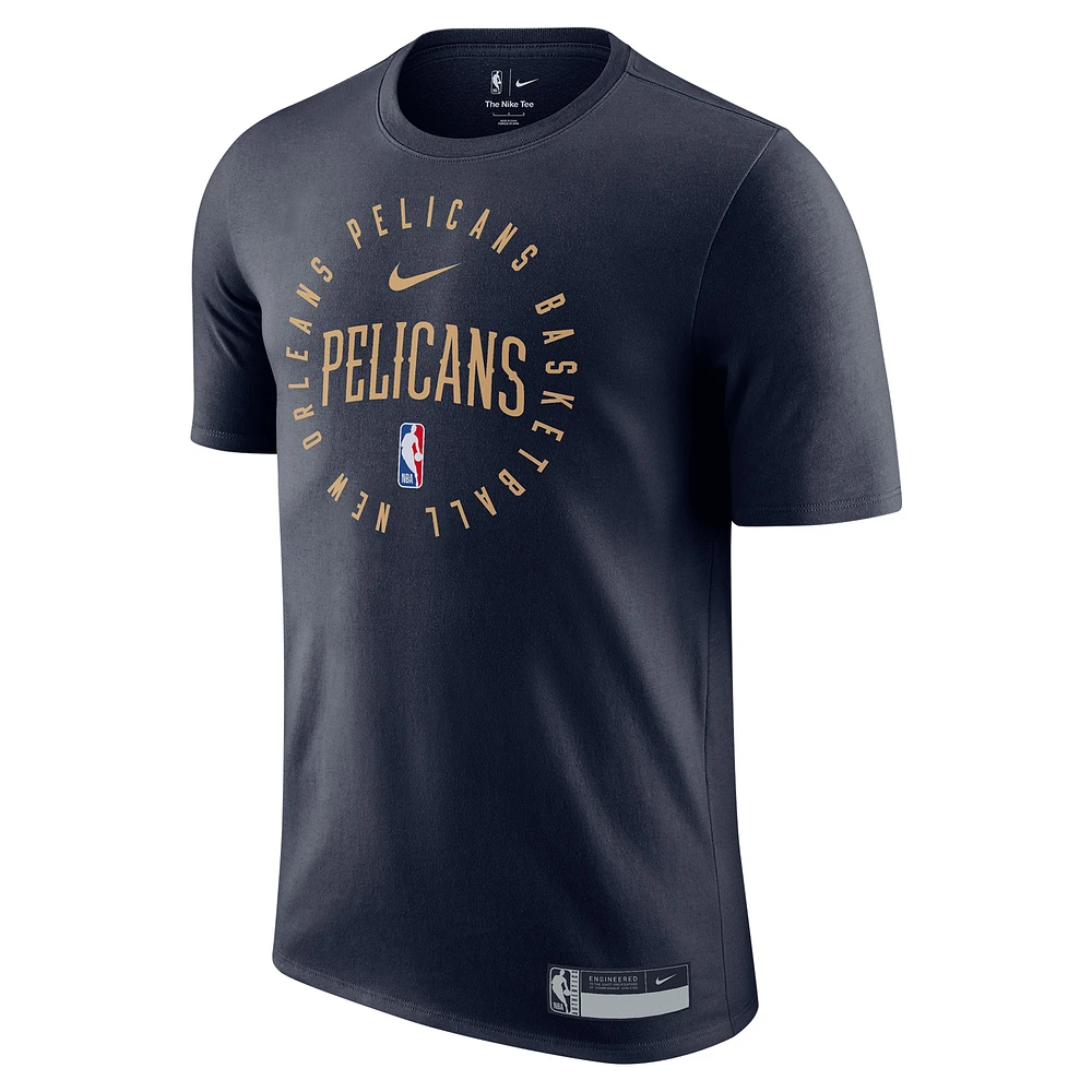 Men's Nike Navy New Orleans Pelicans 2024/25 Legend On-Court Practice Performance T-Shirt