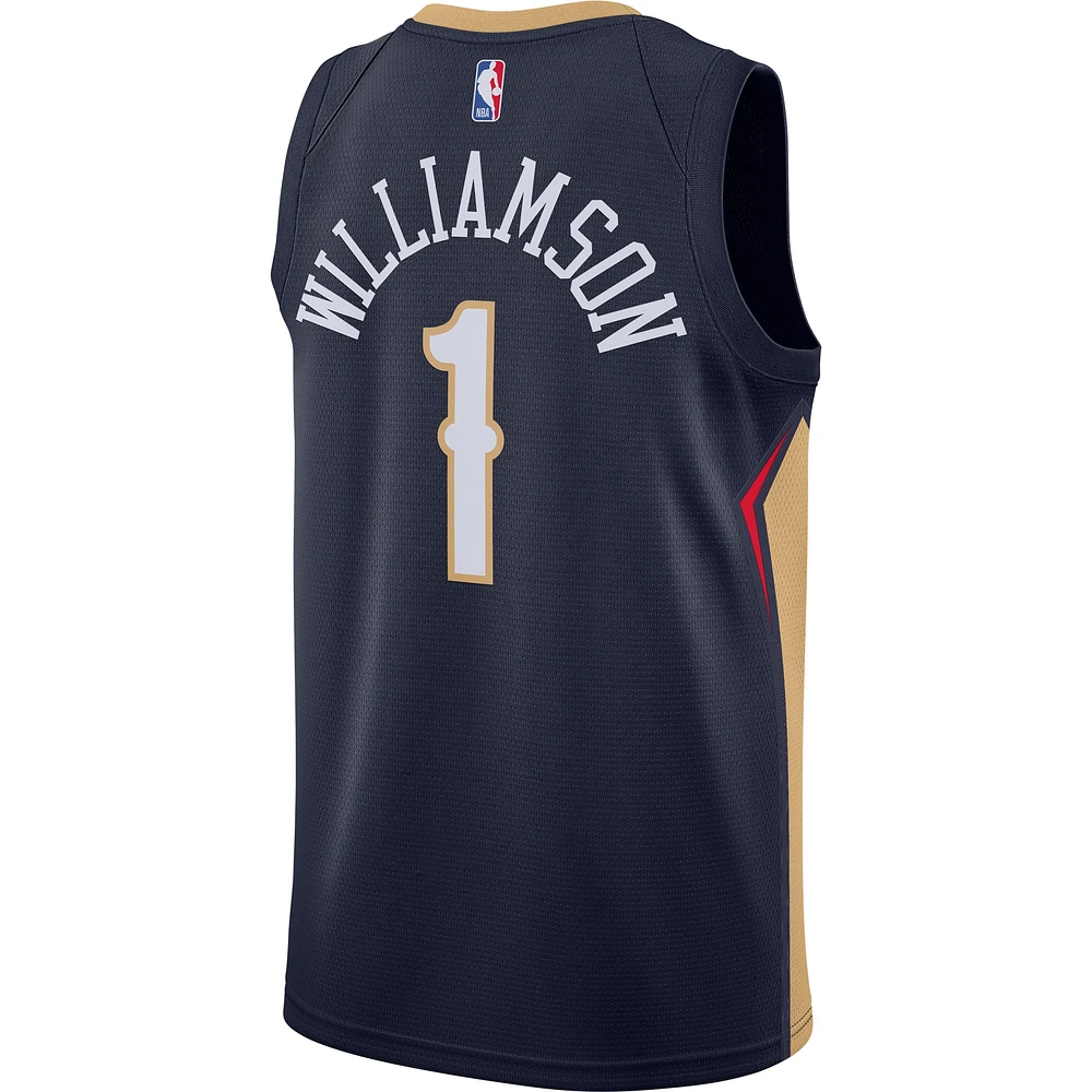Men's Nike Zion Williamson Navy New Orleans Pelicans Swingman Jersey - Icon Edition
