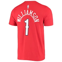 Men's Nike Zion Williamson Red New Orleans Pelicans Name & Number Performance T-Shirt