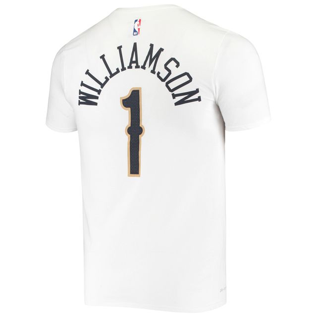 T-shirt Performance Zion Williamson New Orleans Pelicans Nike pour homme avec nom et numéro - Blanc