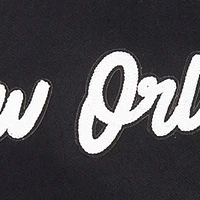 Men's Pro Standard Black New Orleans Pelicans Paint the City Drop Shoulder Sweatshirt