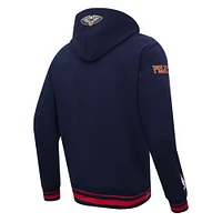 Men's Pro Standard Navy New Orleans Pelicans Script Tail Pullover Hoodie