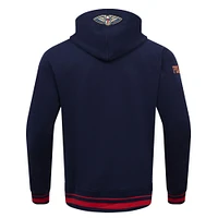 Men's Pro Standard Navy New Orleans Pelicans Script Tail Pullover Hoodie