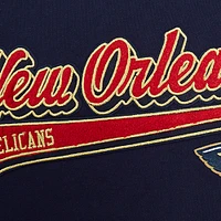 Men's Pro Standard Navy New Orleans Pelicans Script Tail Pullover Hoodie