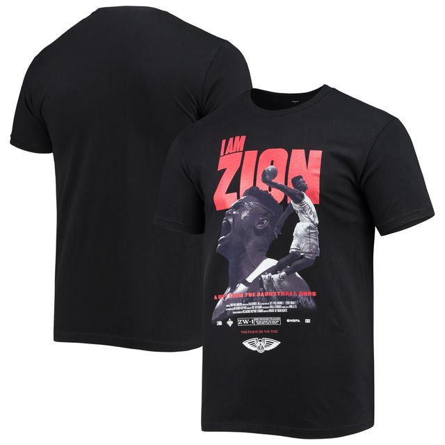 T-shirt pour homme Zion Williamson Black New Orleans Pelicans Check the Credits Player