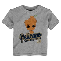 Ensemble t-shirt deux pièces pour tout-petits Heather Gray New Orleans Pelicans Guardians Of The Galaxy