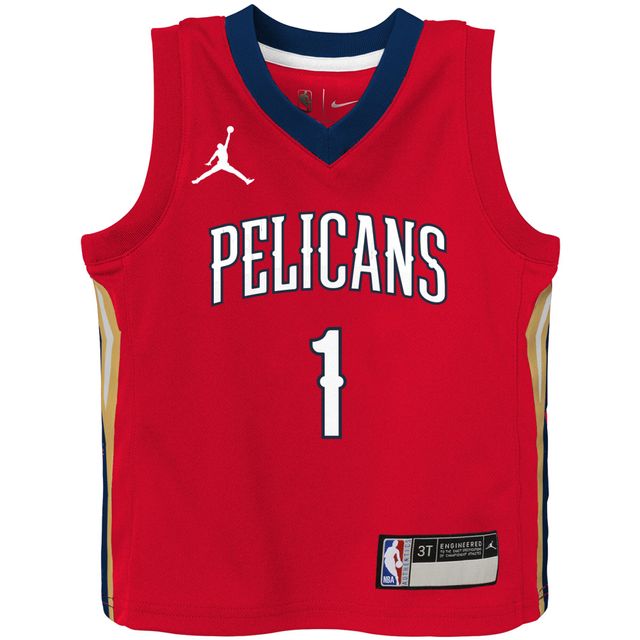 Enfant Jordan Brand Zion Williamson Rouge New Orleans Pelicans 2020/21 Maillot - Statement Edition