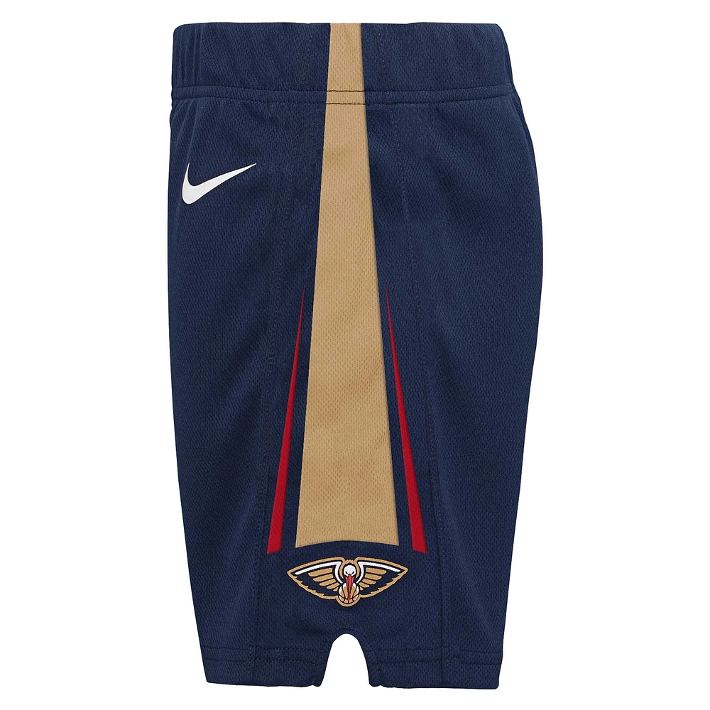Toddler Nike Navy New Orleans Pelicans Icon Replica Shorts
