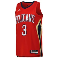 Unisexe Jordan Brand CJ McCollum Rouge 2022/23 New Orleans Pelicans Swingman Jersey - Statement Edition