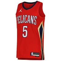 Unisex Jordan Brand Herbert Jones Red New Orleans Pelicans Swingman Jersey - Statement Edition