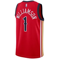 Unisex Jordan Brand Zion Williamson Red New Orleans Pelicans Swingman Jersey - Statement Edition