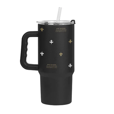 Verre à revêtement en poudre Step and Repeat de 24 oz des Saints de la Nouvelle-Orléans