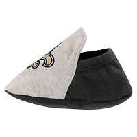 Girls Infant Heather Gray/Black New Orleans Saints All Dolled Up Three-Piece Bodysuit, Skirt & Booties Set