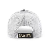 Men's '47 Black/White New Orleans Saints Drifter Adjustable Trucker Hat