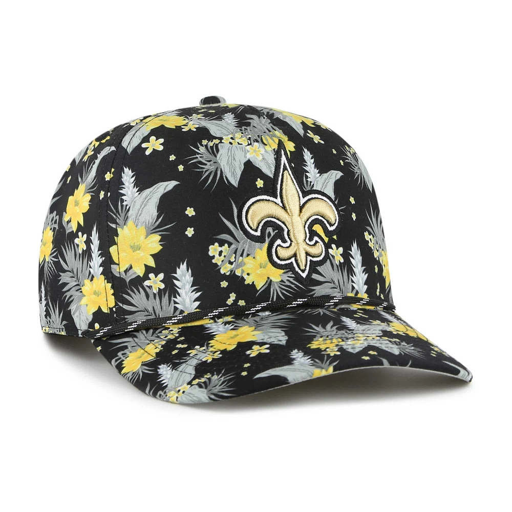 Men's '47  Black New Orleans Saints Dark Tropic Hitch Adjustable Hat